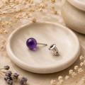 💜Boucles d'oreilles Améthyste 6mm