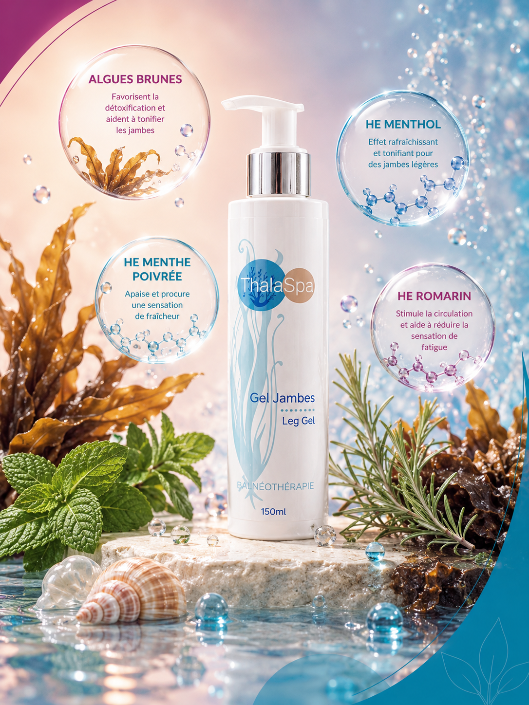 🦵Gel jambes légères Thalaspa