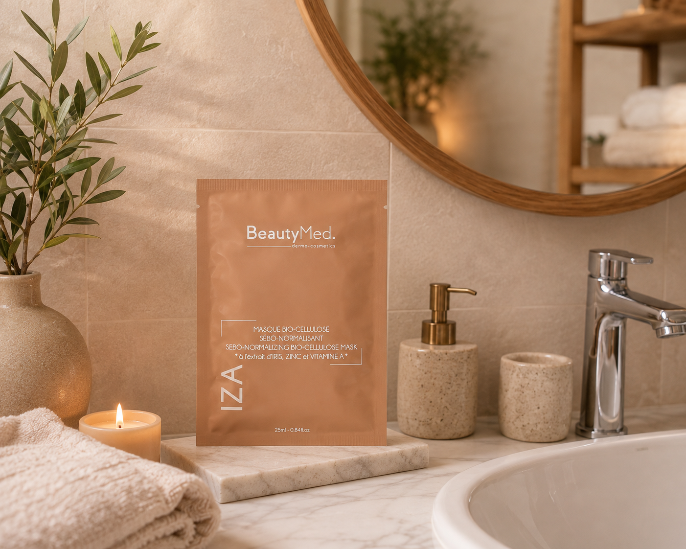 Masque bio-cellulose sébo-normalisant BeautyMed